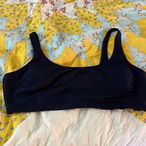 Old Navy ribbed black swim suit top